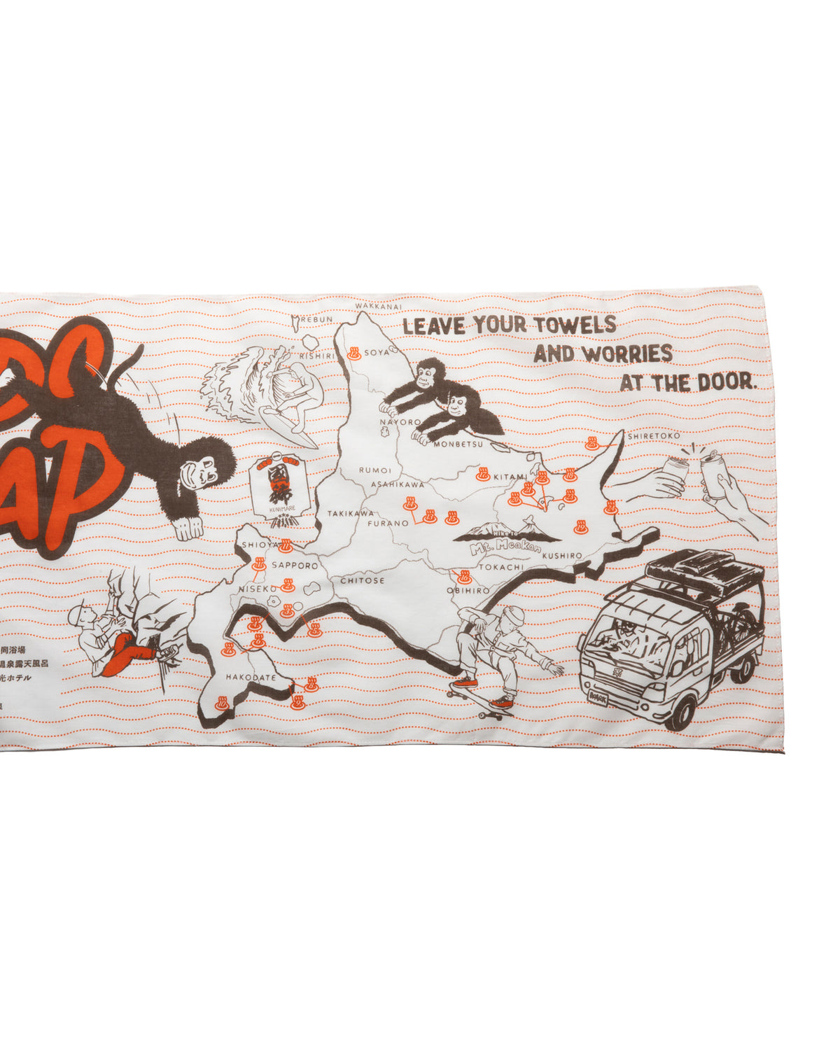 Roark × Frops Japan - Hokkaido Fro Map Tenugui