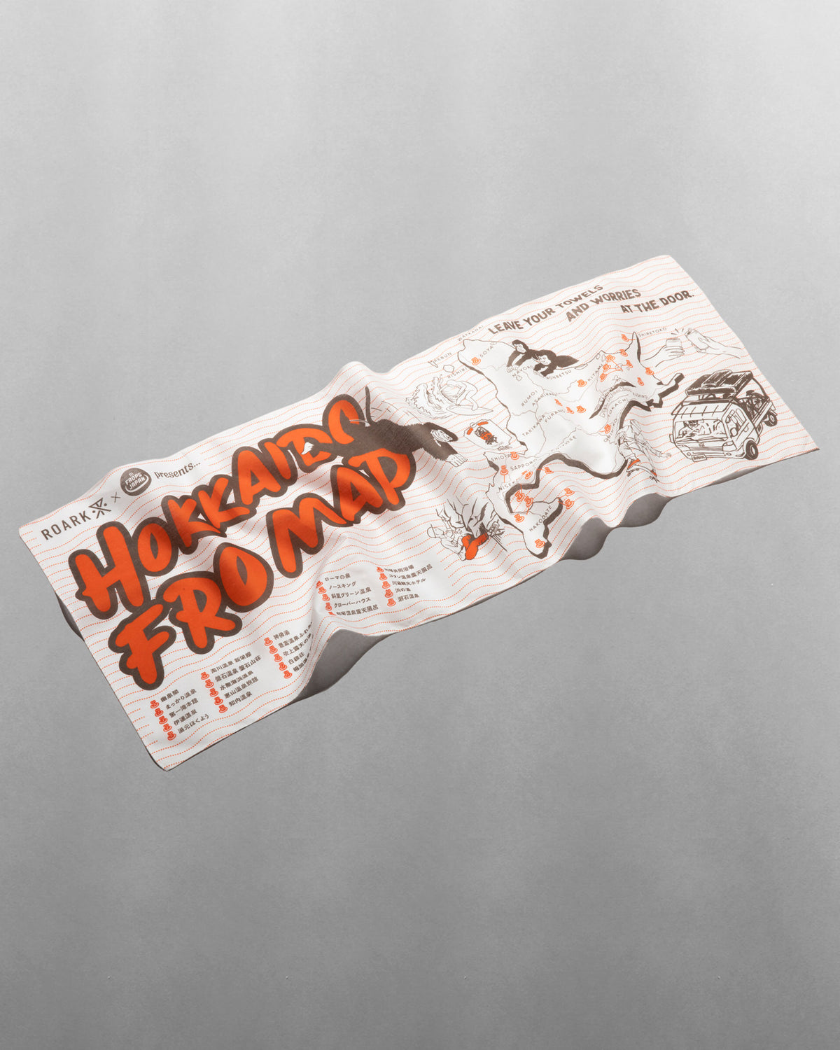 Roark × Frops Japan - Hokkaido Fro Map Tenugui