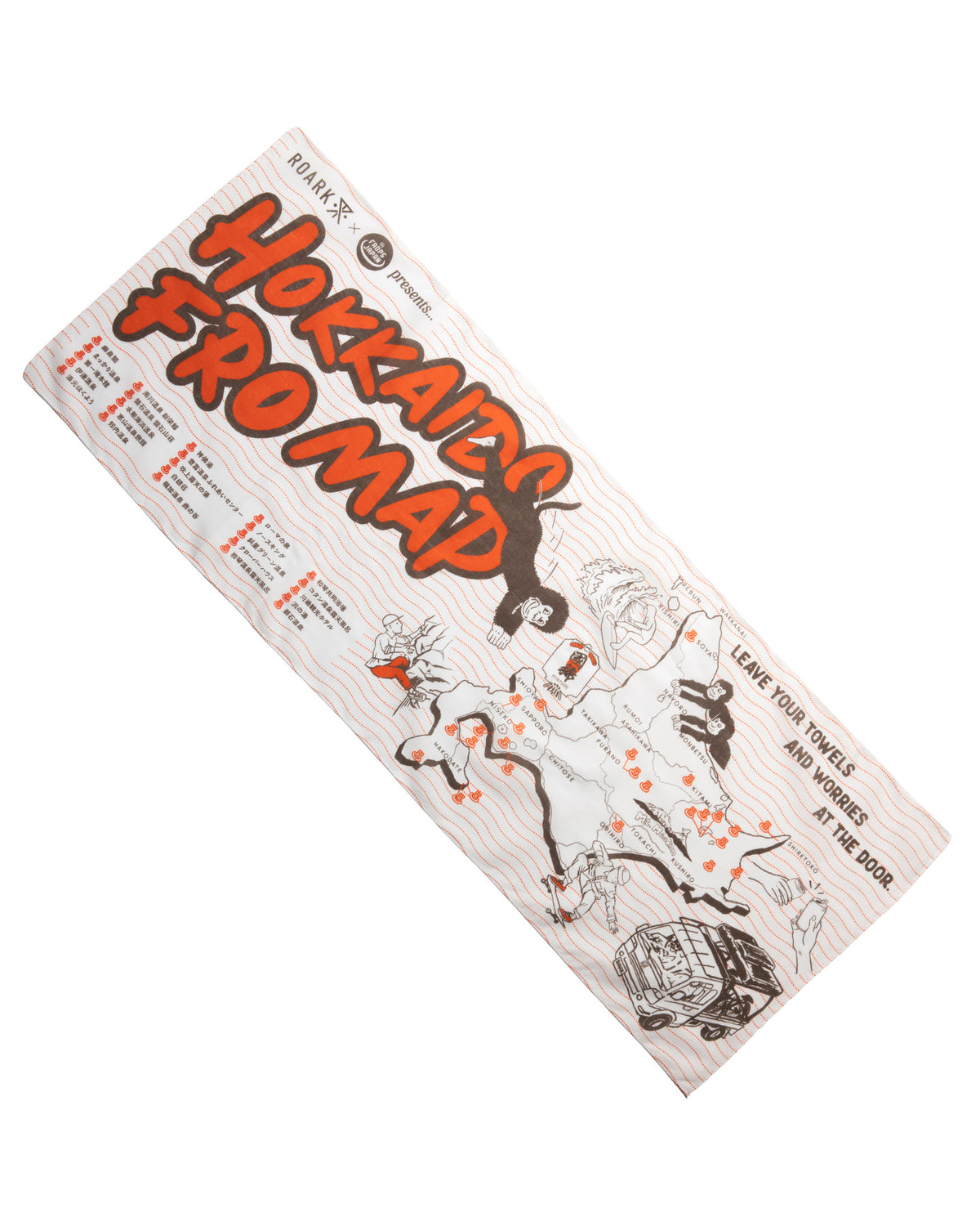 Roark × Frops Japan - Hokkaido Fro Map Tenugui