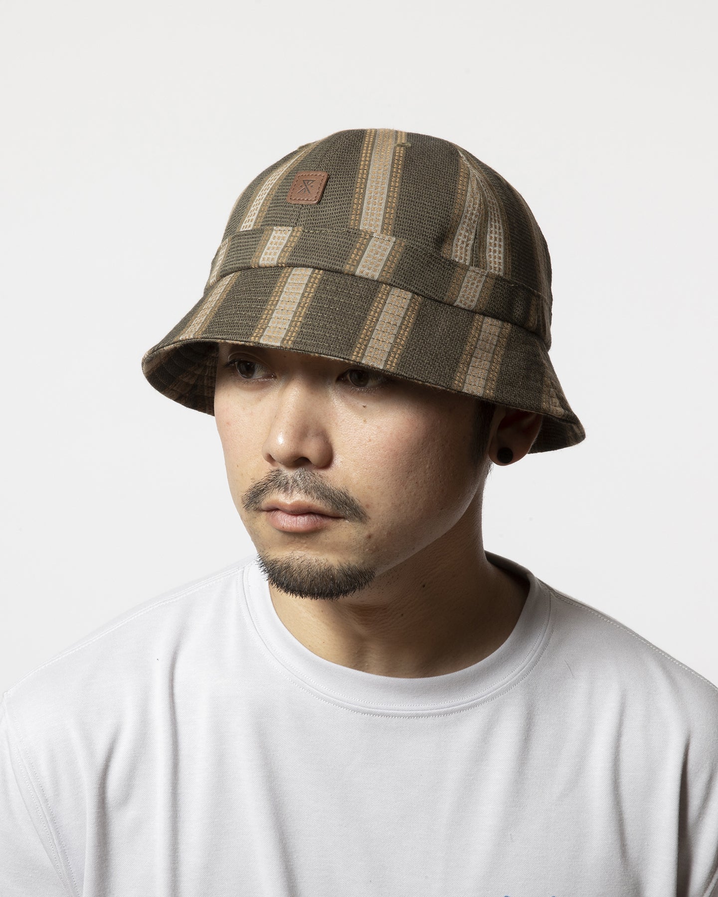 Vertical Stripe Jacquard Metro Hat - Mid