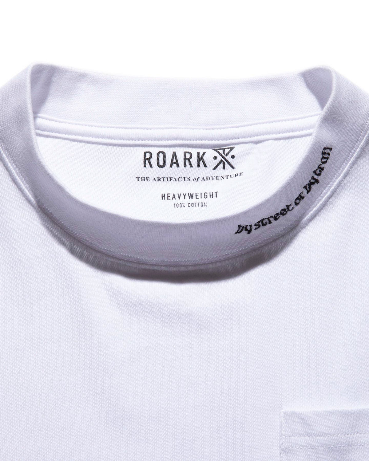 Label 9.3oz H/W Mock Neck L/S Pocket Tee