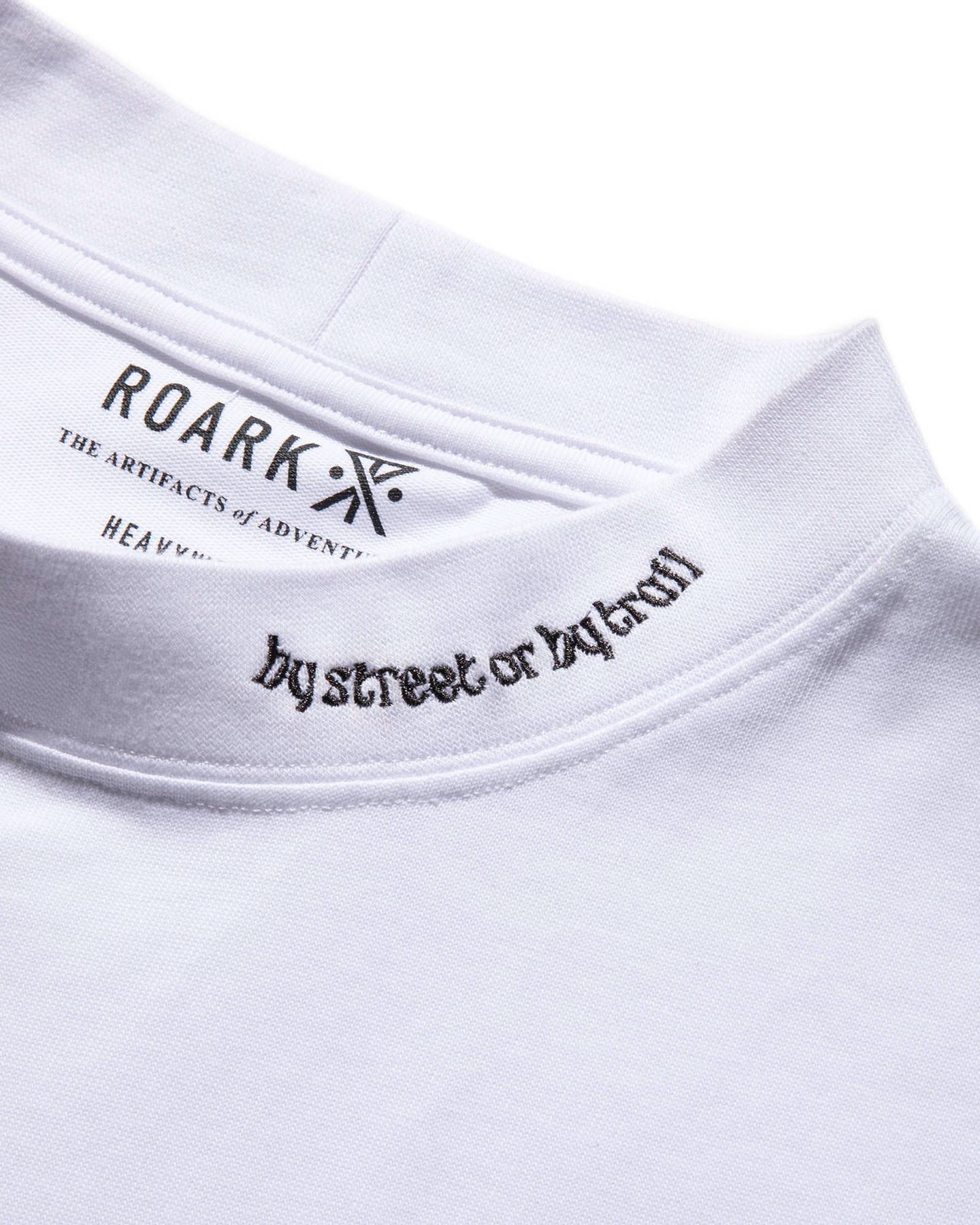Label 9.3oz H/W Mock Neck L/S Pocket Tee