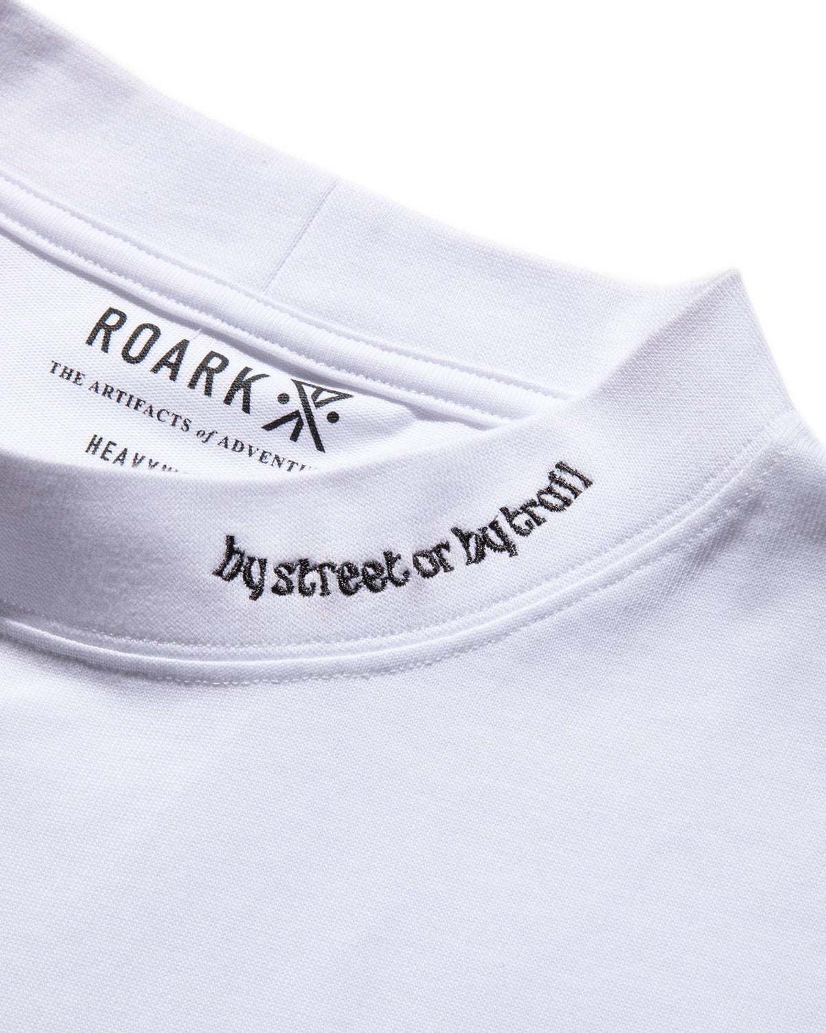 Label 9.3oz H/W Mock Neck L/S Pocket Tee