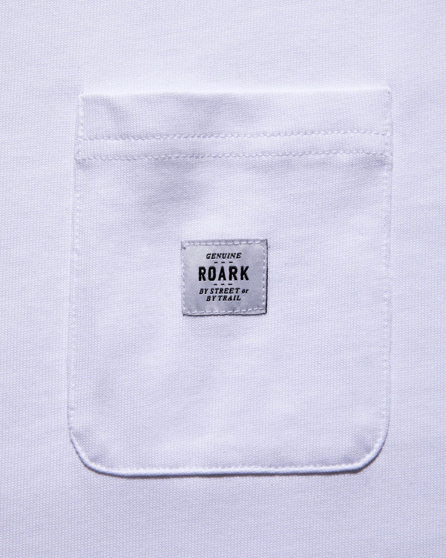 Label 9.3oz H/W Mock Neck L/S Pocket Tee