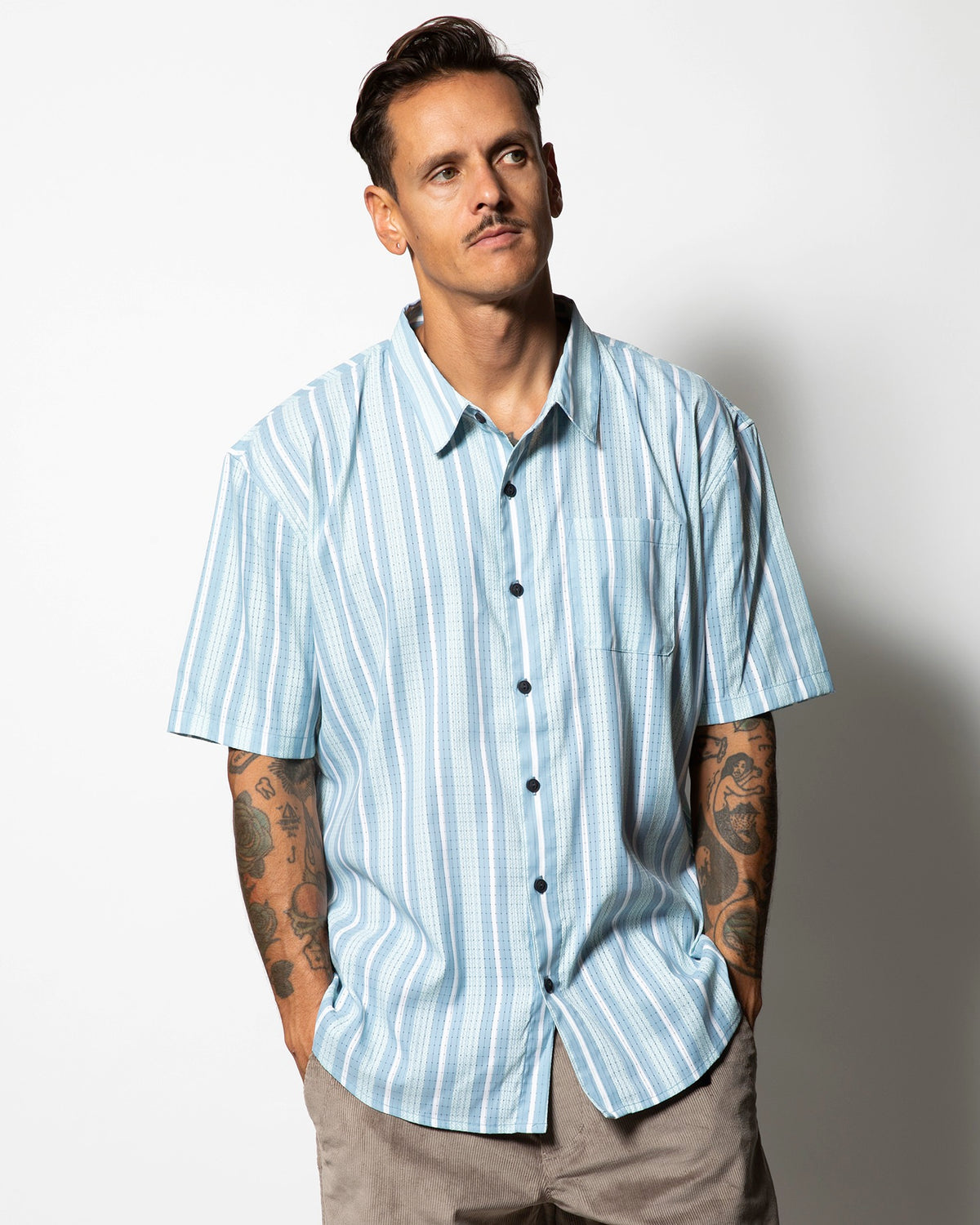 Vertical Stripe Bless Up S/S